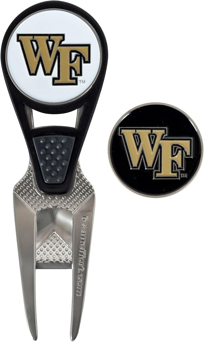 Team Effort Collegiate CVX Ball Mark Repair Tool & 2 Ball Markers