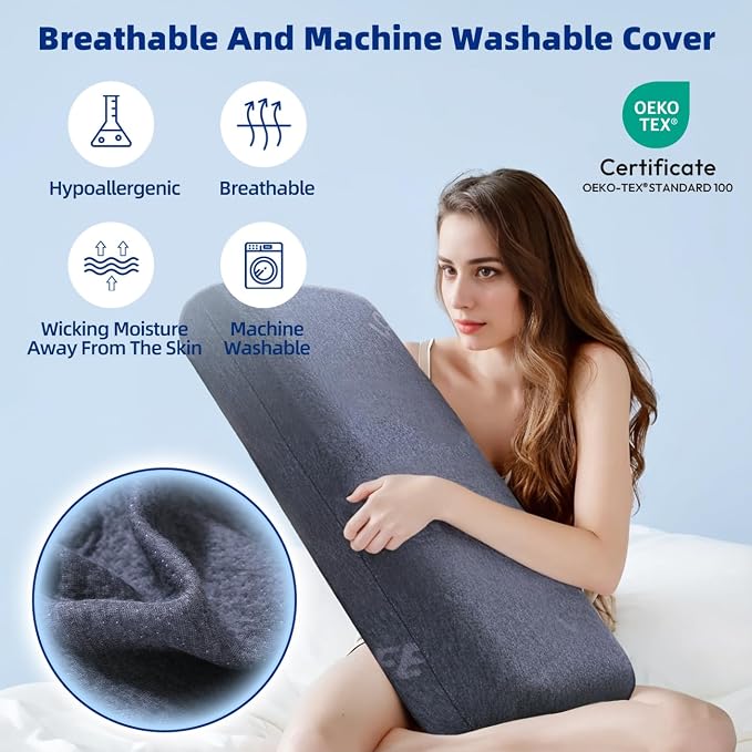 Adjustable Memory Foam Pillow, Pillow for Back/Stomach Sleepers, King | 4 Height from 1.2 to 4.8in, CertiPUR-US Neck Support Pillow for Neck Pain Relief, Pillow for Side Sleepers, Removable Cover