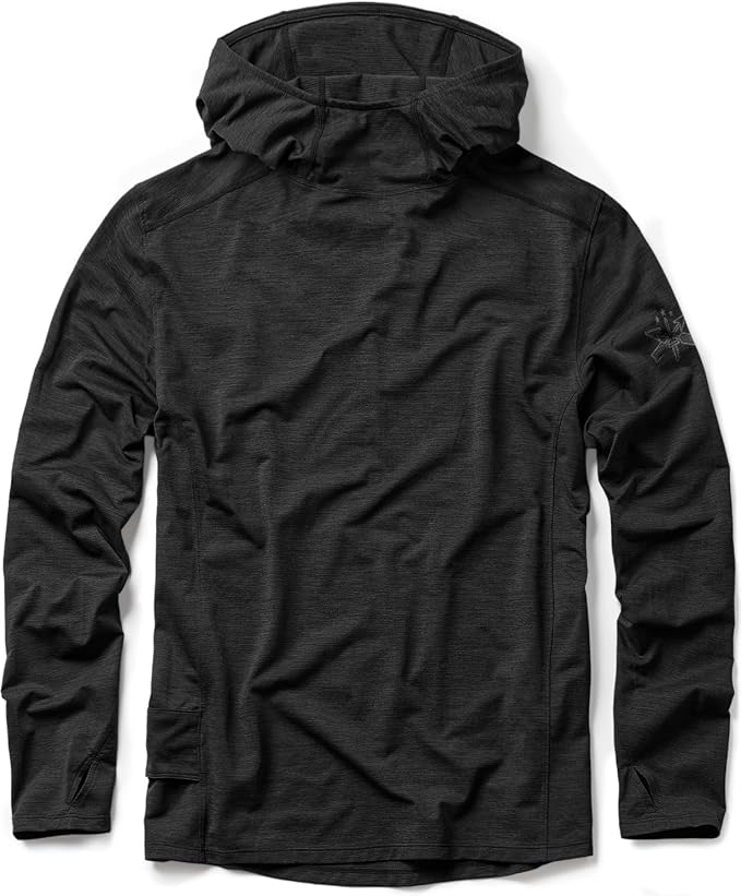 CQR Men's UPF 50+ Sun Protection Long Sleeve Quick Dry Athletic Shirts, Stretch Running Workout Hiking T-Shirts