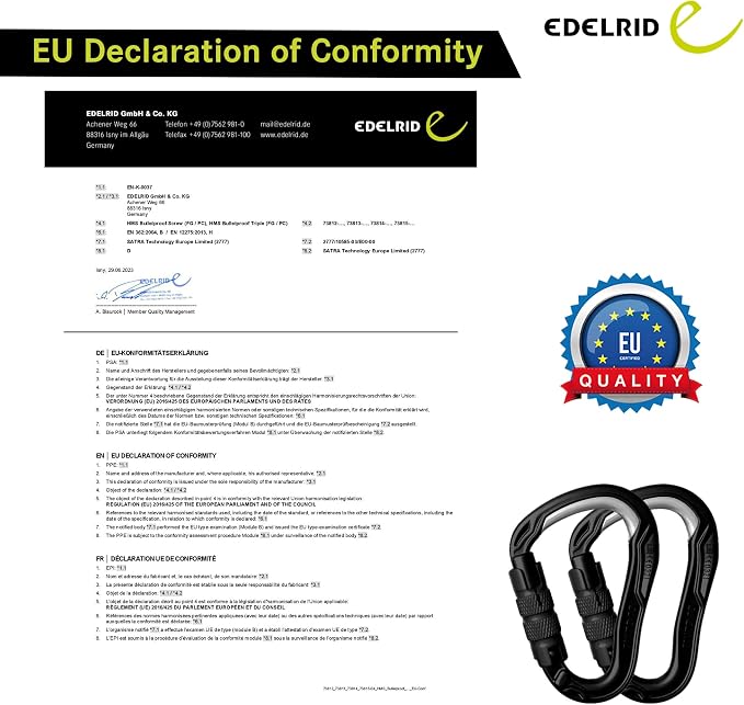 EDELRID HMS Bulletproof Locking Carabiner