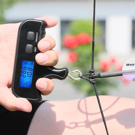 Bow Scale Equipped with Peak Holding Display Capable of Measuring110lb/50kg | Durable And Sturdy, With Precise Measurement