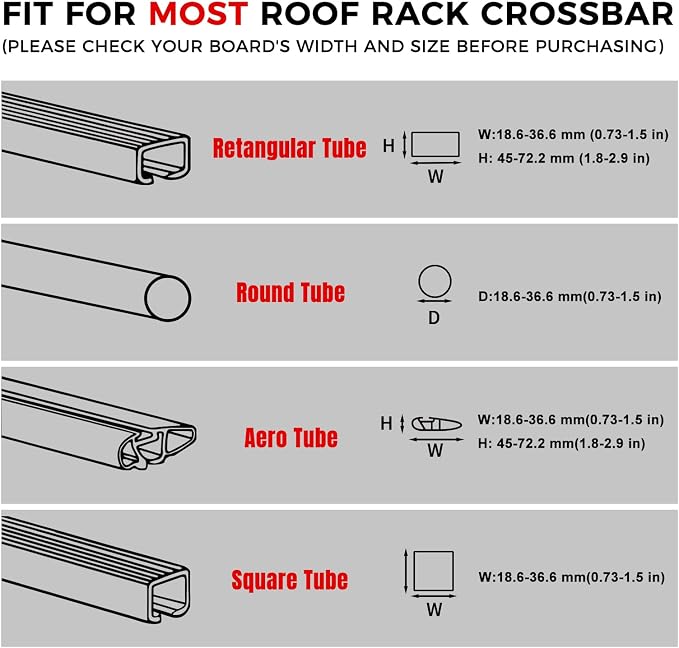 Ski and Snowboard Roof Racks with Anti-Theft Lock, 24.3" Universal Ski Roof Rack Carrier - Fits 6 Pairs Skis or 4 Snowboards, Silver