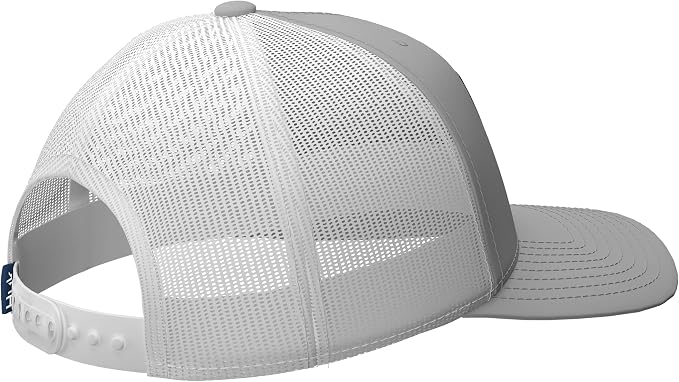 HUK Men's Mesh Trucker Snapback Hat | Anti-Glare Fishing Hat