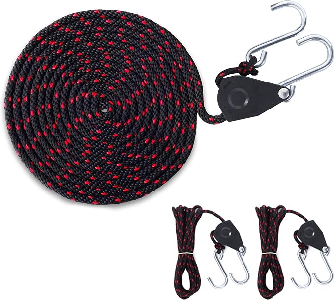 Mind and Action Kayak Tie Down Straps,Quick Hood Loops Trunk Anchor,Canoe Transport Accessories Secure Vehicle Lashing Point (2 Pulley Hooks)