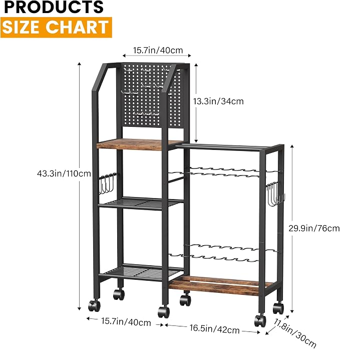 Fishing Rod Holders for Garage, Convenient Pegboard with 14 Long Utility Hooks, Fishing Rod Rack Up to 16 Rods, 3 Tier Fish Pole Stand with Fishing Reel Holders & 8 Hooks for Fishing Gear Accessories