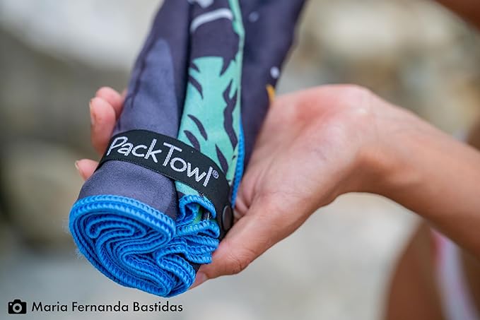 PackTowl Personal Ultralight Microfiber Camping and Travel Towel, Orca Print, Body