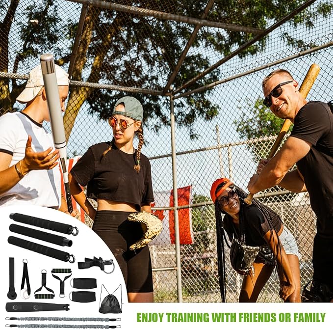 Davllin Baseball Resistance Trainer,Training Aid for Baseball Softball Pitchers,Interchangeable Grips to Build Arm Strength,Arm Bands for Baseball Players,Baseball Throwing Trainer,Great to Warm-Up