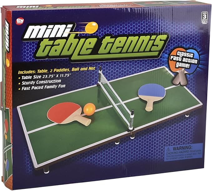 Rhode Island Novelty 24" X 12" Mini Ping Pong Game, 1 Set per Order