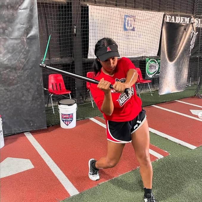 Baseball Swing Training Aid with 5 Adjustable Resistance Bands, Batting Practice Equipment for Speed and Mechanics, All Ages