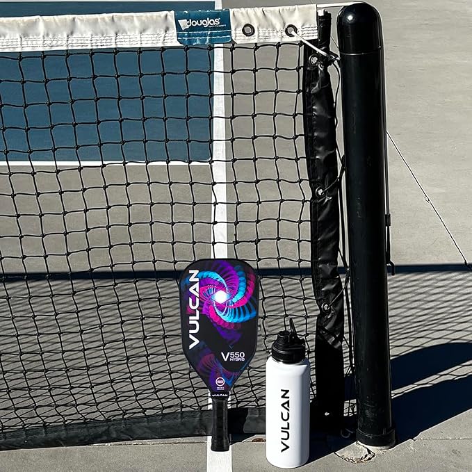 Vulcan | V550 Pickleball Paddle | Hybrid Performance | Polypropylene Core - Carbon Fiber Surface | USAP Approved | Multiple Colors