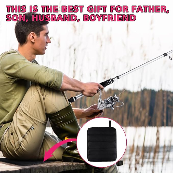 2PCS Telescopic Fishing Rods and Reels Combo Set Portable Fishing Pole | Spinning Reel Lures Accessories with Storage Bag Saltwater Freshwater Fishing Pole Combo Fishermen Gift