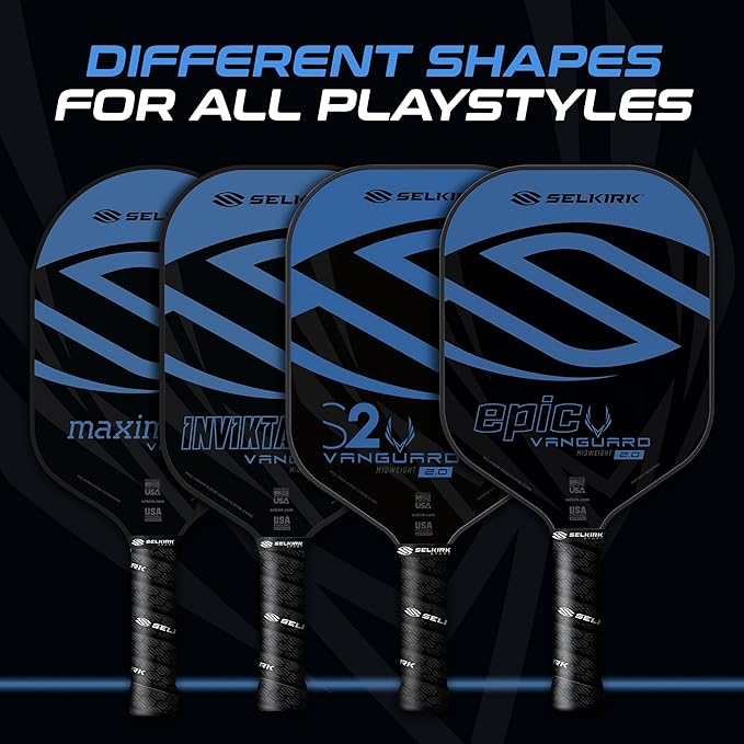 Selkirk Sport Vanguard Hybrid Pickleball Paddle | Carbon Fiber Pickleball Paddle with a Polypropylene X5 Core | Pickleball Rackets