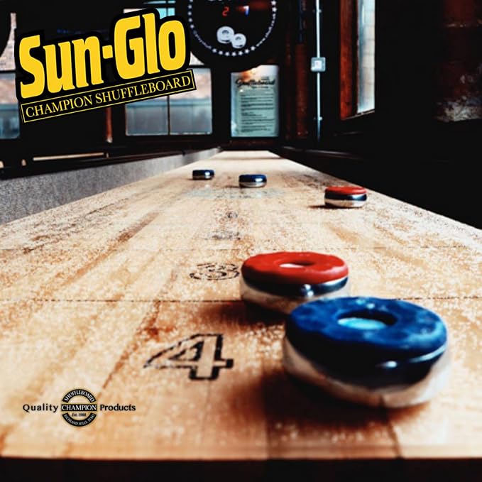 Sunglo Pro Series Shuffleboard Silicone Spray – Premium Table Cleaner & Polish for Consistent Slide and Surface Protection – 12 oz Can (2-Pack)