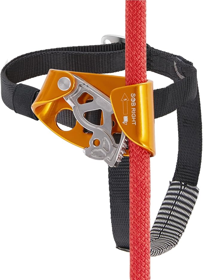 SOB Quick Step Foot Ascender,Outdoor Rock Climbing Tree Arborist, Mountaineering Equipment Climbing Rappelling Device for 8-13mm Rope