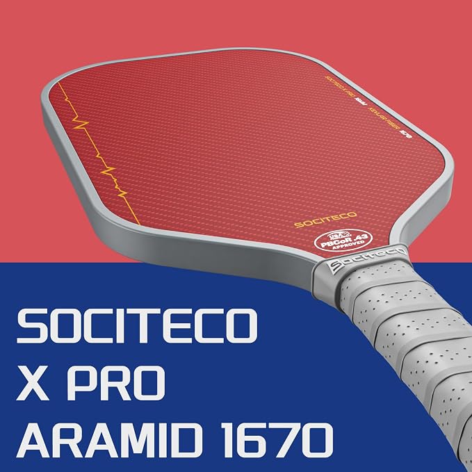 Carbon Fiber Pickleball Paddle, Thermoformed Pickleball Paddle | T700 Carbon Fiber, Thermoformed Unibody, 16mm Honeycomb Core, Foam Edge Wall, Elongated, Intermediate and Competitive Player
