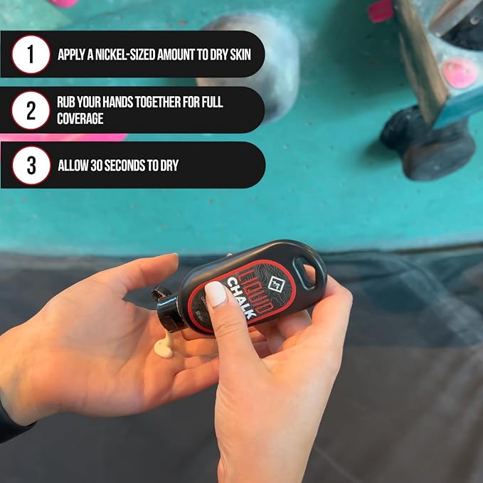 SURVIVOR Chalk Bag + Refillable Chalk Ball + 50ML Liquid Chalk Bundle
