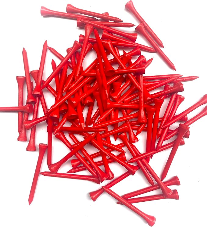 TH Golf 1000 Pcs 70mm 2 3/4 inch Bamboo Golf Tees | Multiple Colour Options | Eco Friendly & Sustainable Strong Bamboo