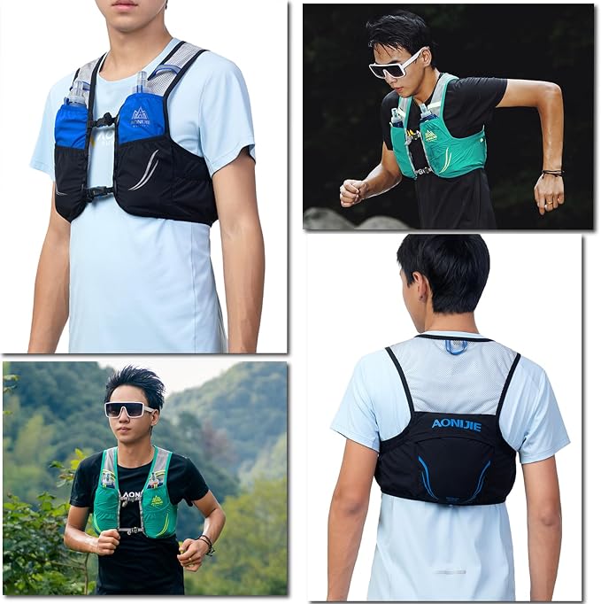 Azarxis Hydration Pack Running Vest for Men & Women โ Lightweight Trail Backpack for Marathon Race Hiking, Cycling Outdoor Sports