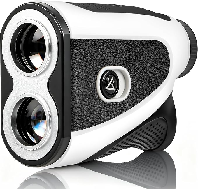 Golf Rangefinder with Slope - 1200 Yards Range Finder for Golfing/Hunting, 7X Magnification, Flag Pole Locking Vibration, Rechargeable Range Finders with Magnet Stripe, Best Golf Accessories Gift