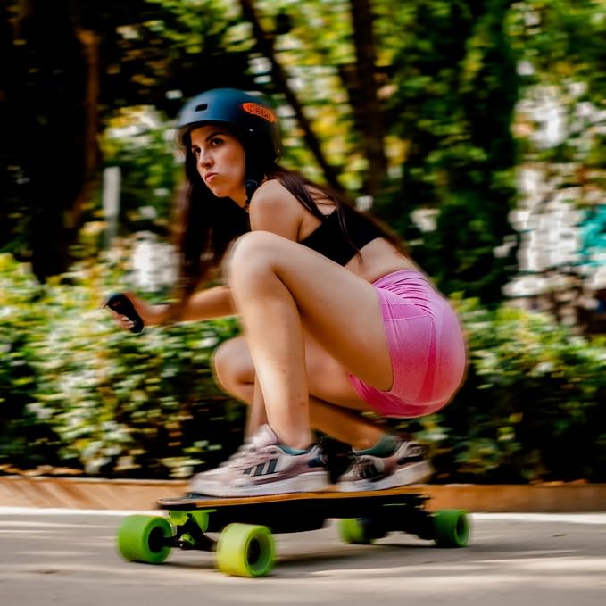 MEEPO Campus V3 Series/Envy Electric Skateboard with Remote, Top Speed Up to 29 Mph, 4 Speed Smooth Braking, Easy Carry Handle Design, Suitable for Adults & Teens