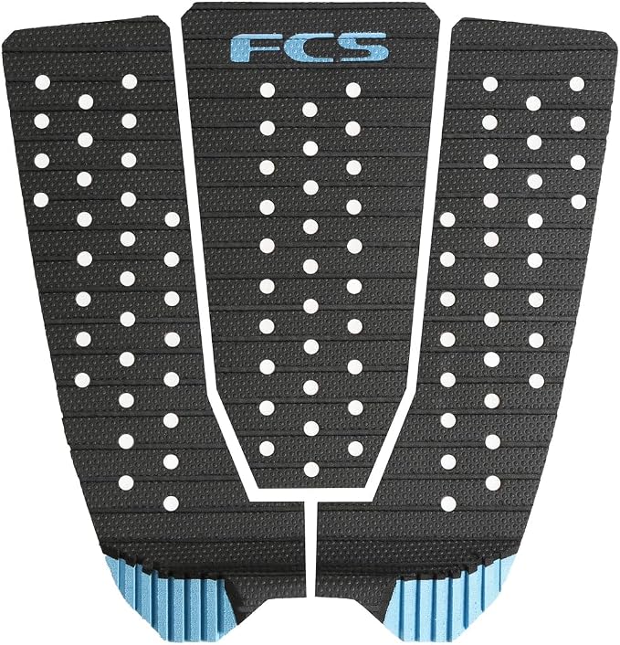FCS Kolohe Andino Tread-Lite Traction Pad - Black/Tranquil Blue