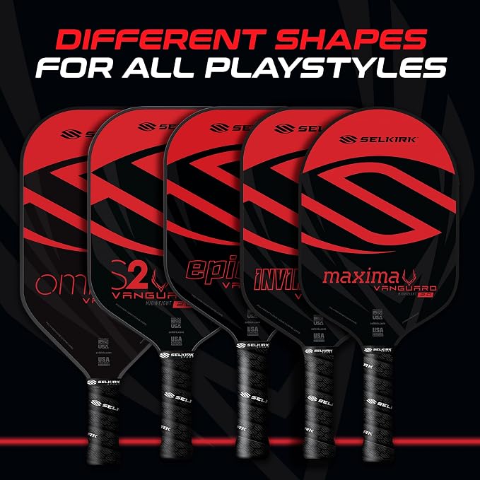 Selkirk Sport Vanguard Hybrid Pickleball Paddle | Carbon Fiber Pickleball Paddle with a Polypropylene X5 Core | Pickleball Rackets