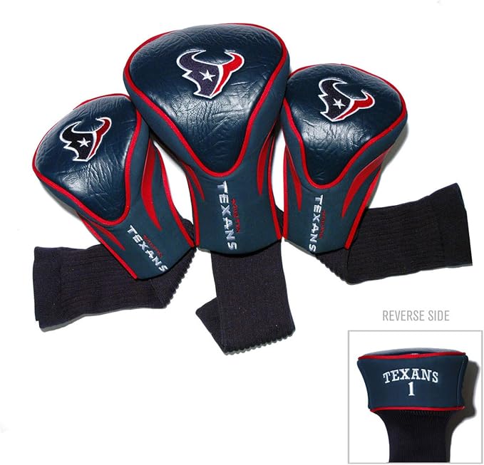 Team Golf NFL Cincinnati Bengals Contour Golf Club Headcovers (3 Count) Numbered 1, 3, & X, Fits Oversized Drivers, Utility, Rescue & Fairway Clubs, Velour Lined for Extra Club Protection
