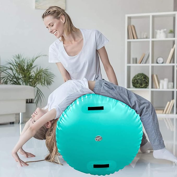 Gymnastics Air Roller Air Barrel Inflatable Tumbling Mat,Back Handspring Training Mats For Home Use, Gym Training, Cheerleading With Electric Pump