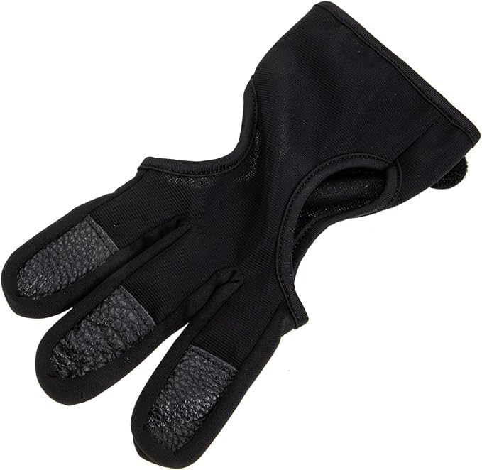 HANABASS 2pcs Archery Finger Stall Two Fingers Glove Wear-Resistant Archery Equipment Gloves