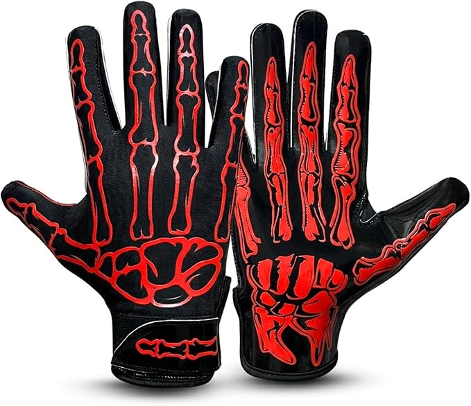Football Gloves – Super Sticky Receiver Gloves to Boost Grip & Performance for Games & Training – Adult & Youth Sizes
