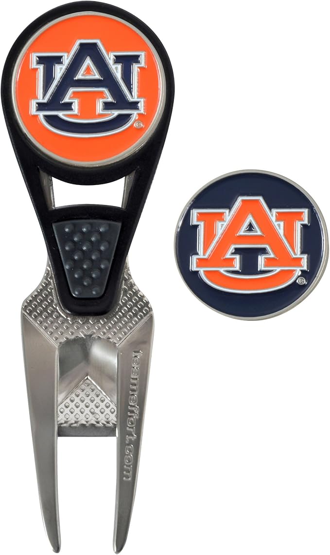 Team Effort Collegiate CVX Ball Mark Repair Tool & 2 Ball Markers