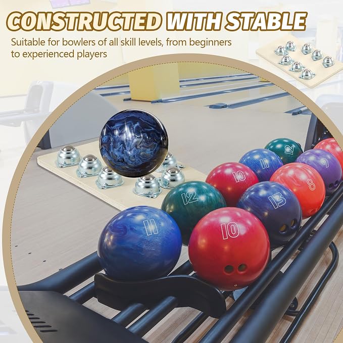 VioraWhite Bowling Ball Release Trainer Bowling Ball Motion Trainer Spinner 14 x 7.7 x 1 Inches Enhance Your Bowling Skills, Nice Your Hand and Release Position Game at Home Office Indoors
