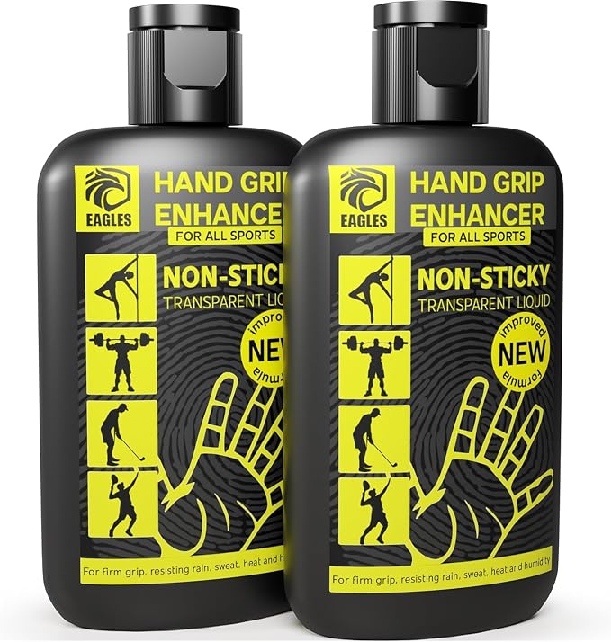 EAGLES Dry Hand Grip Enhancer, 1, 2 or 3 Pack Non-Sticky Anti-Slip Solution for Pole Dancing, Sweaty Hands Dry Grip for Football Tennis Golf Gymnastics Gaming Weightlifting Pole Fitness