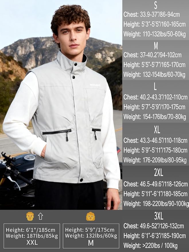 WOSAWE Men Reflective Jacket Night Glowing Bomber Jacket MTB Cycling Windbreaker Travel Sport Coat