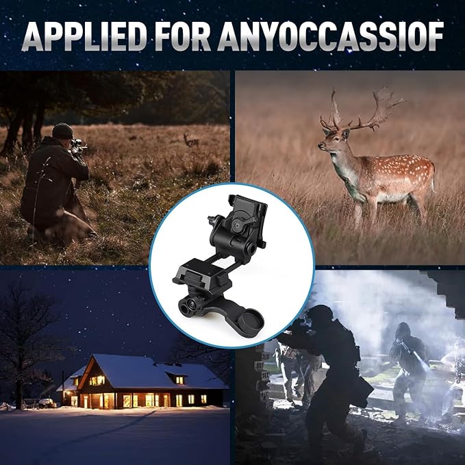 NVG Mount L4 G24 Metal Helmet Mount for PVS18/31 J ARM Dovetail Mount Helmet Adapter Compatible with PVS 14 Night Vision Monocular Accessories