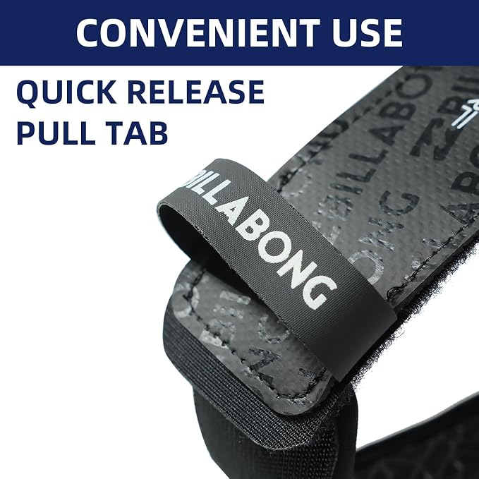 Billabong x Surfboard Leash – Ankle Leash with Double Swivel, Heavy-Duty PU Cord for Longboards and Shortboards, Secure and Lightweight