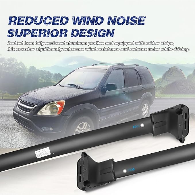Roof Rack Cross Bars Luggage Carrier Compatible with Honda CRV 2012-2016, Maximum Load 200 lbs/90 kg, Suitable for roof Bags, roof Boxes, Bike Carriers, and Much More.
