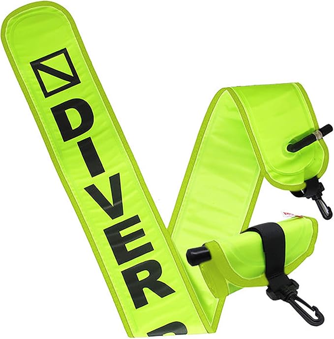 Scuba Choice Surface Marker Buoy (SMB) High-Visibility Dive Signal Tube, Durable Nylon TPU, Compact & BCD-Compatible, Easy Oral Inflator for Diving, Freediving & Underwater Safety