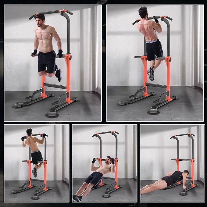Z ZHICHI Pull-Up Dip Station Pull-Up Chin-Up Weight Capacity 350LBS
