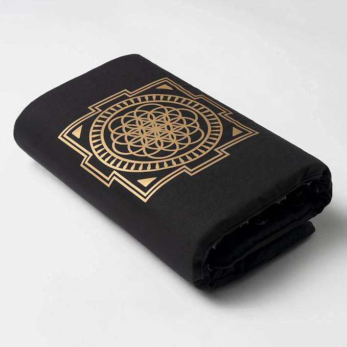 ShaktiMat Acupressure Mat for Relaxation, Massage Muscles, Aid Sleep & Unlock Inner Tension, Similar to Acupuncture, No Needles Required (Premium, Level 3, Shakti Black)