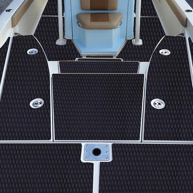 HZshark EVA Foam Boat Decking Sheet Universal DIY Surfboard Traction Pad Non-Slip Grip Mat Trimmable Sheet for Kayak RV Yacht Pool Skateboard Skimboard Step Green Yellow Orange Blue Dark Grey Black