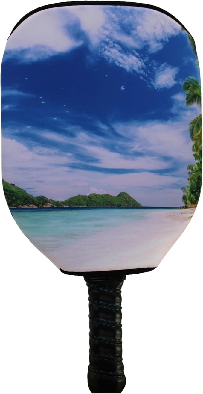 BeeJos Hawaiian Collection: Premium Slip-On Pickleball Paddle Cover-Fits Standard Size Paddles-Zipperless (Paddle not Included)