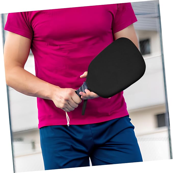 Abaodam 2 Pcs Pickleball Paddle Covers Sturdy Protective Racket Sleeves for Beach Tennis Neoprene Storage Bags Carry Handles for Sports Accessories