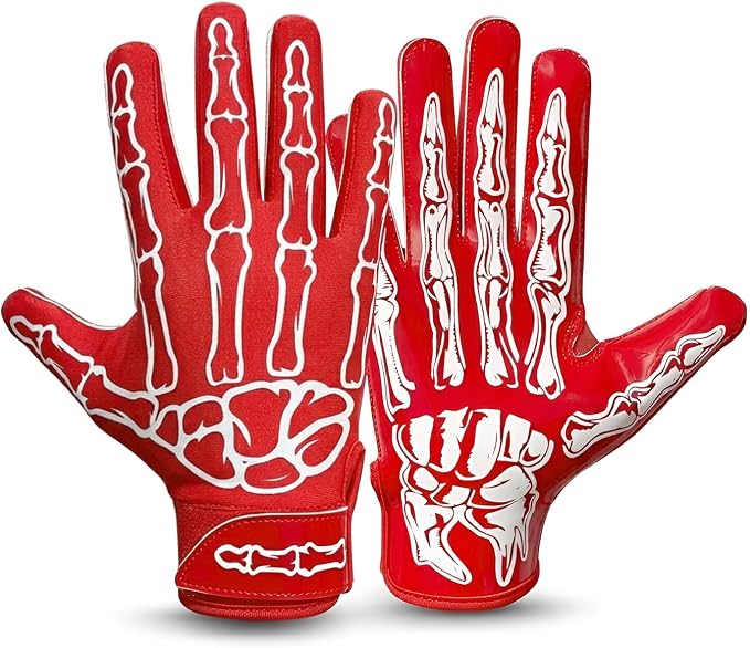 Football Gloves – Super Sticky Receiver Gloves to Boost Grip & Performance for Games & Training – Adult & Youth Sizes