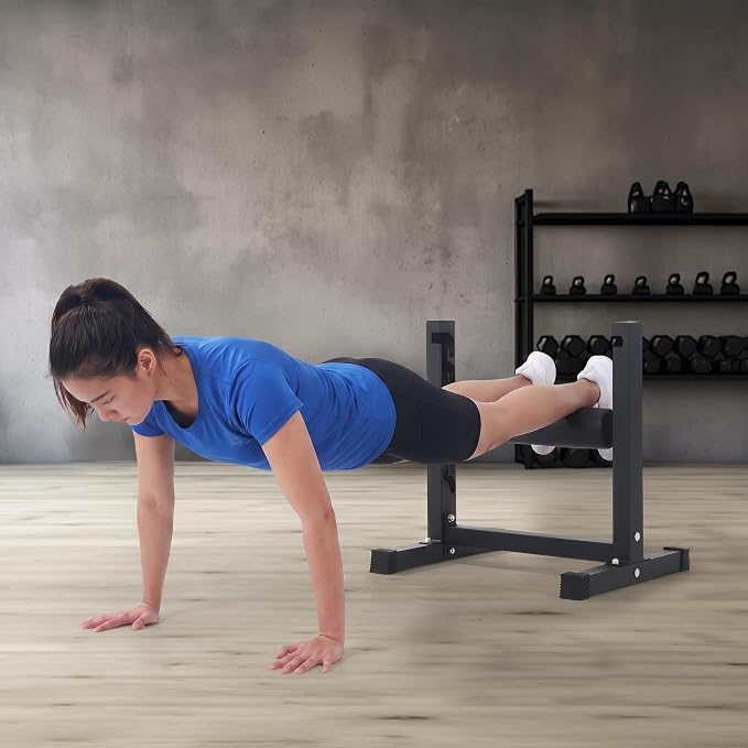 Bulgarian Split Squat Stand, 7-Level Adjustable Single Leg Squat Roller, 350 LBS Heavy Duty Leg Workout Equipment for Home Gym, Glute & Lunge Machine with Ergonomic Foot Pad