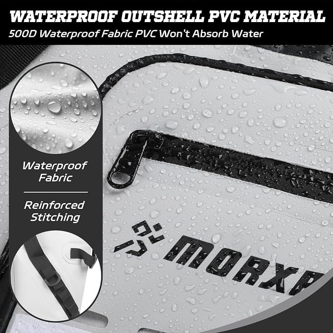 MORXPLOR Insulated Fish Cooler Kill Bag with Flat Bottom-26x18 31x14 40x16 50x18 60x20 70x25 Inches Waterproof Fishing tackle Kill Cooler Bag