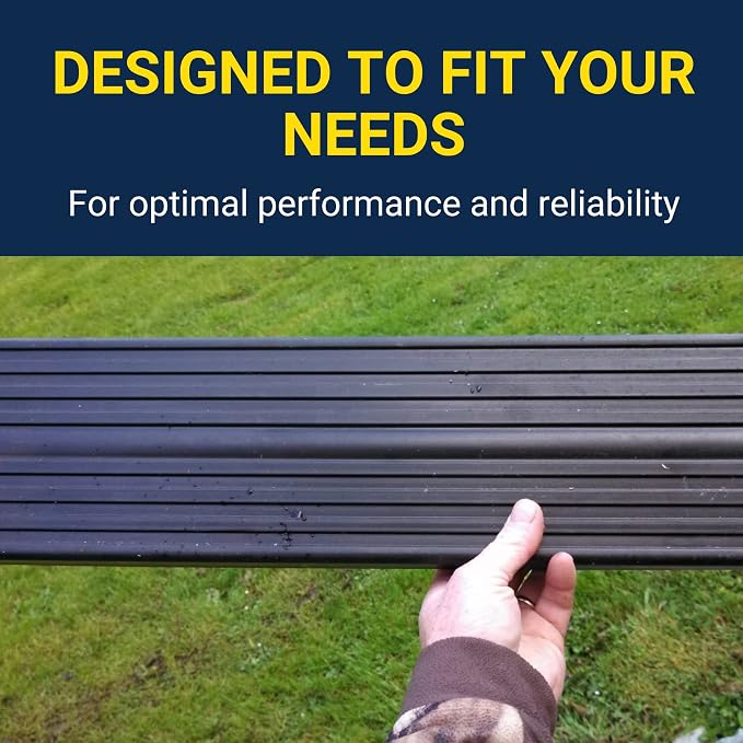 TIE Down 86164 Bunk Slicks -3 in. x 16 in. 10 Pieces Black Standard Universal Fitment Direct Bolt-On Easy to Install Fits 2" x 6" and 2" x 4" Bunk Boards USA Made