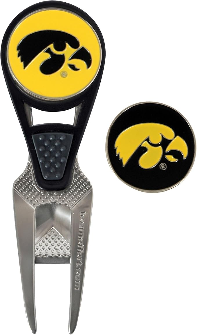 Team Effort Collegiate CVX Ball Mark Repair Tool & 2 Ball Markers