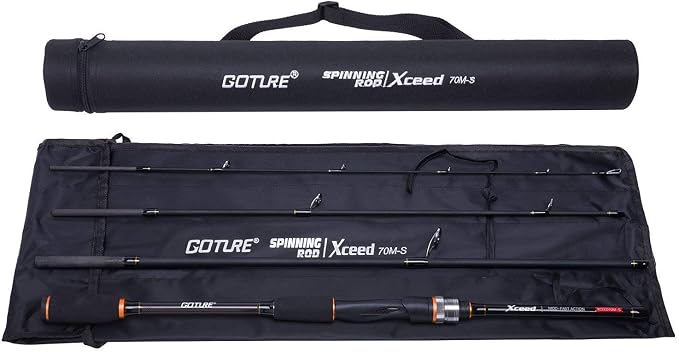 Goture 4-Piece Travel Carbon Fishing Rod M/MH Action 6.6-12ft Multi-Colors | Goture multi-spec travel fishing rods adopt upgraded high-grade carbon fiber blank with premium Fuji line guides
