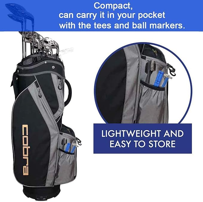 VIPMOON 3Pack and 5Pack Golf Club Cleaner Kit Golf Accessories Kit-Blue